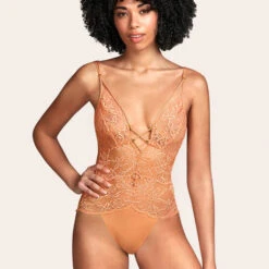 Body En Dentelle Andres Sarda Nadia -Sous Vêtement Soldes body andres sarda nadia cuivre 2