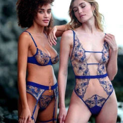 Body Atelier Amour Après-Minuit -Sous Vêtement Soldes body atelier amour apres minuit bleu saphir 3
