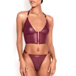 Body String Amovible Bordelle Cadi Range -Sous Vêtement Soldes body bordelle cadi range bordeaux 5