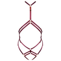 Body Harnais Bordelle Cadi Range -Sous Vêtement Soldes body bordelle cadi range bordeaux 9