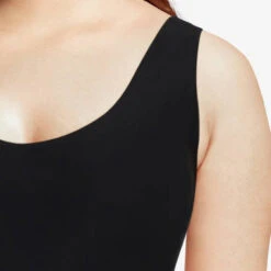 Body Paddé Invisible Chantelle Soft Stretch -Sous Vêtement Soldes body chantelle soft stretch noir 3