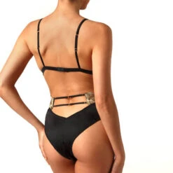 Body Coco De Mer Aria -Sous Vêtement Soldes body coco de mer aria noir or 3