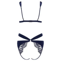 Body Ouvert En Dentelle Coco De Mer Hibiscus -Sous Vêtement Soldes body coco de mer hibiscus bleu navy 2