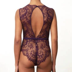 Body En Dentelle Coco De Mer Lunaria -Sous Vêtement Soldes body coco de mer lunaria violine 8