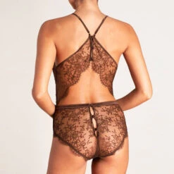 Body En Dentelle Coco De Mer Mickalene -Sous Vêtement Soldes body coco de mer mickalene chocolat 3