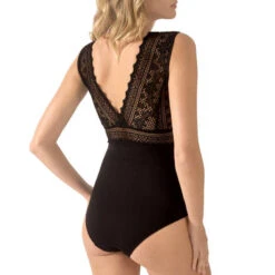 Body Empreinte Cassiopée -Sous Vêtement Soldes body empreinte cassiopee noir 2