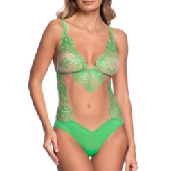 Body Triangle Sans Armatures I.D. Sarrieri Jardin De Tuilerie -Sous Vêtement Soldes body i d sarrieri jardin de tuilerie vert 8