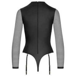 Body String Manches Longues Maison Close Chambre Noire -Sous Vêtement Soldes body maison close chambre noire noir 3