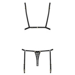Body String Porte-jarretelles Détachable En Dentelle Maison Close Jeux Magnétiques -Sous Vêtement Soldes body maison close jeux magnetiques noir 9