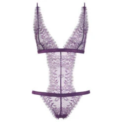 Body String Maison Close Villa Satine -Sous Vêtement Soldes body maison close villa satine violet fonce 1
