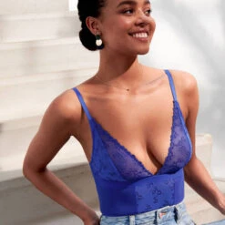 Body Sans Armatures Marie Jo Nellie -Sous Vêtement Soldes body marie jo nellie bleu electrique 2