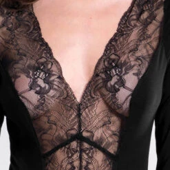 Body Manches Longues Oscalito Luxury Treats -Sous Vêtement Soldes body oscalito luxury treats noir 4