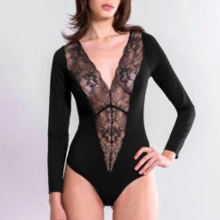 Body Manches Longues Oscalito Luxury Treats -Sous Vêtement Soldes body oscalito luxury treats noir 5