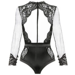 Body String En Dentelle Prelude Marlene -Sous Vêtement Soldes body prelude marlene noir 4