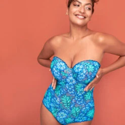 Body En Dentelle PrimaDonna Twist Morro Bay -Sous Vêtement Soldes body primadonna twist morro bay bleu marine turquoise 3