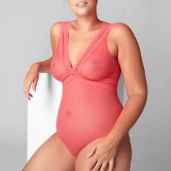 Simone Perele Body Simone By SP Simone Pérèle Iris -Sous Vêtement Soldes body simone perele iris corail 3
