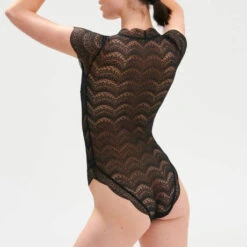Simone Perele Body En Dentelle Simone Pérèle Karma -Sous Vêtement Soldes body simone perele karma noir 3
