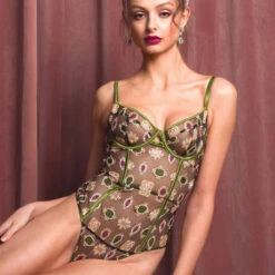 Body Studio Pia Sofia -Sous Vêtement Soldes body studio pia sofia vert 3