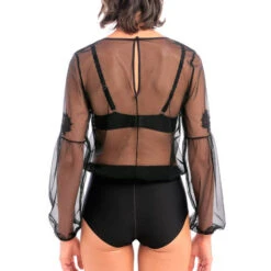 Body Chemisier Wacoal Lumière Douce -Sous Vêtement Soldes body wacoal lumiere douce noir 4