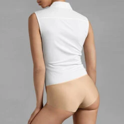 Body Blouse En Coton Wolford London Effect -Sous Vêtement Soldes body wolford london effect blanc 2