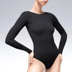 Body String Manches Longues Wolford Rey 7 Body String Manches Longues Wolford Rey -Sous Vêtement Soldes body wolford rey noir 2