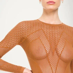 Body Wolford Romance -Sous Vêtement Soldes body wolford romance brun 4