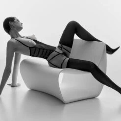 Corset Seins Nus Porte-jarretelles Maison Close Chambre Noire -Sous Vêtement Soldes corset maison close chambre noire noir 7