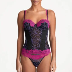 Corset Armatures Marie Jo Adelade -Sous Vêtement Soldes corset marie jo adelade rose noir 6
