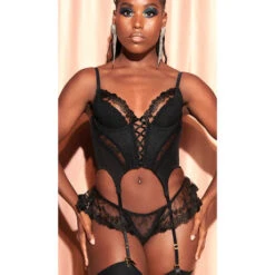 Guêpière Agent Provocateur Moore -Sous Vêtement Soldes guepiere agent provocateur moore noir 2