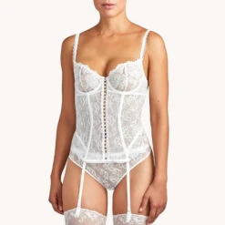 Guêpière Aubade Pour Toujours -Sous Vêtement Soldes guepiere aubade pour toujours blanc casse 2