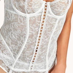 Guêpière Aubade Pour Toujours -Sous Vêtement Soldes guepiere aubade pour toujours blanc casse 3