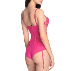 Guêpière I.D. Sarrieri Lolita -Sous Vêtement Soldes guepiere i d sarrieri lolita rose tyrien 2