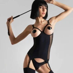 Guêpière Seins Nus Maison Close Pure Tentation -Sous Vêtement Soldes guepiere maison close pure tentation noir 3