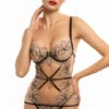 Guêpière Prelude Greta -Sous Vêtement Soldes guepiere prelude greta noir nude
