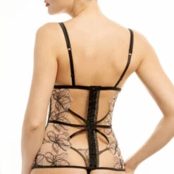 Guêpière Prelude Greta -Sous Vêtement Soldes guepiere prelude greta noir nude 2