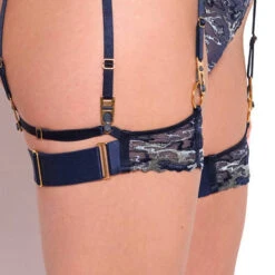 Jarretières Bordelle Onda 13 Jarretières Bordelle Onda -Sous Vêtement Soldes jarretiere bordelle onda bleu marine 4