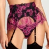 Porte-jarretelles En Dentelle Agent Provocateur Carline -Sous Vêtement Soldes porte jarretelles agent provocateur carline rose noir