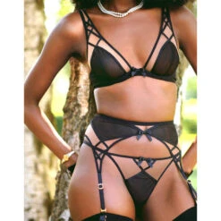 Porte-jarretelles Agent Provocateur Cherise -Sous Vêtement Soldes porte jarretelles agent provocateur cherise noir 5