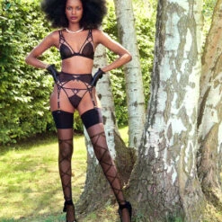 Porte-jarretelles Agent Provocateur Cherise -Sous Vêtement Soldes porte jarretelles agent provocateur cherise noir 6