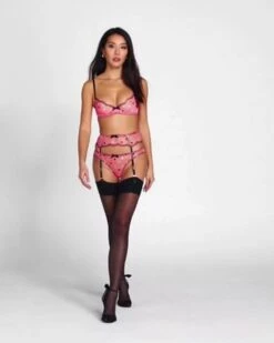 Porte-jarretelles Agent Provocateur Conny -Sous Vêtement Soldes porte jarretelles agent provocateur conny rose 2