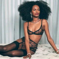 Porte-jarretelles Agent Provocateur Liloe -Sous Vêtement Soldes porte jarretelles agent provocateur liloe noir 5