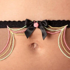 Porte-jarretelles Agent Provocateur Lorna Rainbow -Sous Vêtement Soldes porte jarretelles agent provocateur lorna rainbow noir or 3