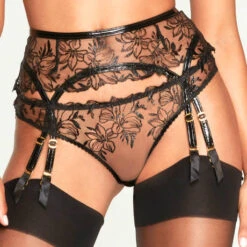 Porte-jarretelles Agent Provocateur Ozella -Sous Vêtement Soldes porte jarretelles agent provocateur ozella noir 2