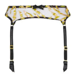 Sous Vêtement Soldes -Sous Vêtement Soldes porte jarretelles agent provocateur pawla noir or 1