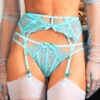 Porte-jarretelles Agent Provocateur Rozlyn 2 Porte-jarretelles Agent Provocateur Rozlyn -Sous Vêtement Soldes porte jarretelles agent provocateur rozlyn bleu turquoise