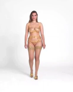 Porte-jarretelles Agent Provocateur Sparkle -Sous Vêtement Soldes porte jarretelles agent provocateur sparkle or 2