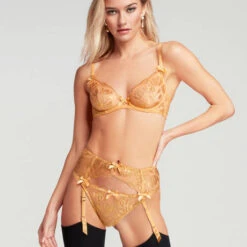 Porte-jarretelles Agent Provocateur Sparkle -Sous Vêtement Soldes porte jarretelles agent provocateur sparkle or 3