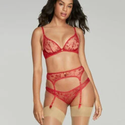 Porte-jarretelles Agent Provocateur Zadi -Sous Vêtement Soldes porte jarretelles agent provocateur zadi rouge 3