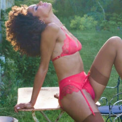 Porte-jarretelles Atelier Amour Mystic Shadow -Sous Vêtement Soldes porte jarretelles atelier amour mystic shadow rose 6