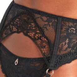 Porte-jarretelles En Dentelle Aubade Night Bird -Sous Vêtement Soldes porte jarretelles aubade night bird noir 3